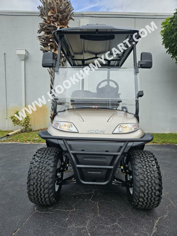 2024 ICON i40LECO Champagne 4 Passenger Electric Golf Cart Golf