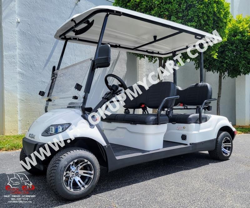 2022 ICON i40F White Golf Cart Electric Vehicle 2022 ICON i40F White Golf Cart Electric Vehicle