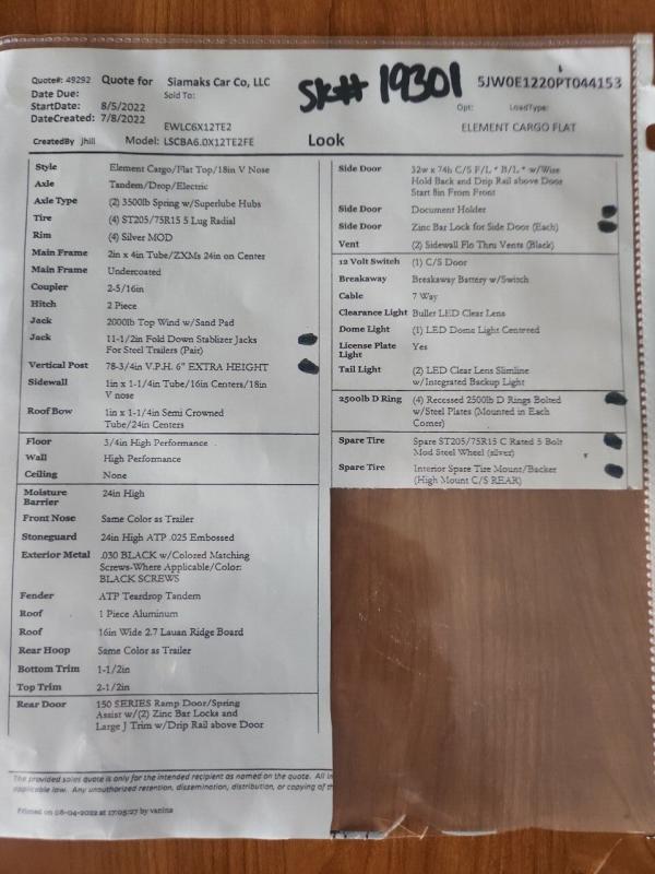 new Cargo (Enclosed) Trailers Look Trailers  for sale, in Woodburn, OR Thumbnail 10