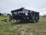 2026 Big Tex 90SR 6" x 10" 10K 7K Dump Trailer w/Lockable Battery Box & Straight Ram Hydraulic Lifti