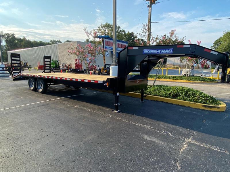 Sure-Trac Gooseneck 8.5 x 20+4 Flatbed Trailer Sure-Trac Gooseneck 8.5 x 20+4 Flatbed Trailer