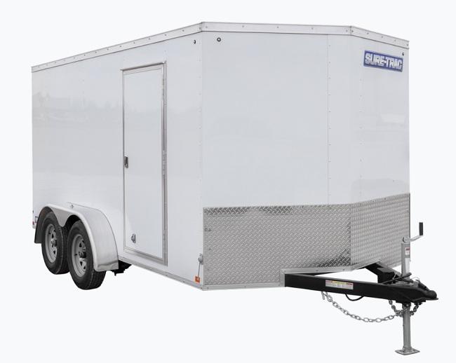 SURE-TRAC STW8412TA 7X12 Enclosed Wedge  Cargo Shty2Sc7148v