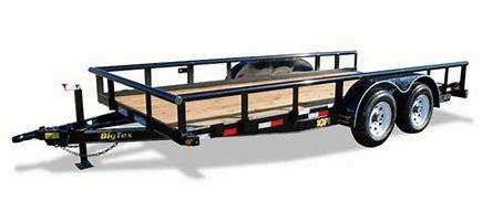 Big Tex 10PI-18 Tandem Axle Pipe Top Utility Trailer Big Tex 10PI-18 Tandem Axle Pipe Top Utility Trailer