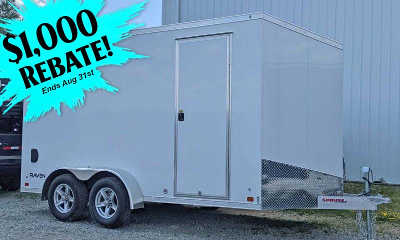 NEW 2023 ATC 7x14 Raven Limited V-Nose Cargo Trailer w/ Ramp Door (84" Inside) NEW 2023 ATC 7x14 Raven Limited V-Nose Cargo Trailer w/ Ramp Door (84" Inside)