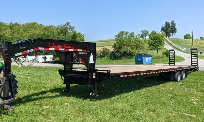NEW 2022 Quality 36+4 HD PRO Deckover Gooseneck Trailer w/ Pop Up Dove Tail NEW 2022 Quality 36+4 HD PRO Deckover Gooseneck Trailer w/ Pop Up Dove Tail