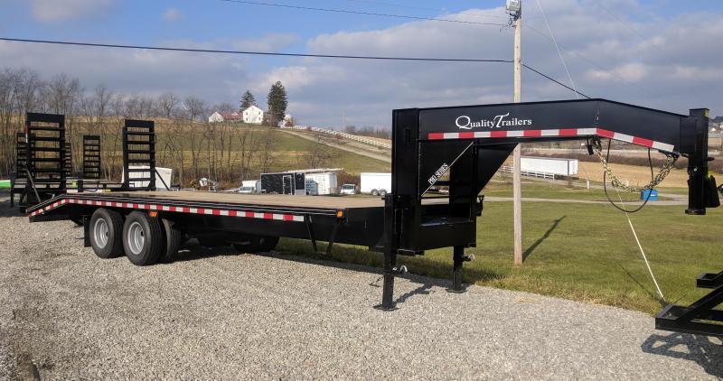NEW 2022 Quality 20+5 HD Deckover Gooseneck w/ Spring Assist Ramps NEW 2022 Quality 20+5 HD Deckover Gooseneck w/ Spring Assist Ramps