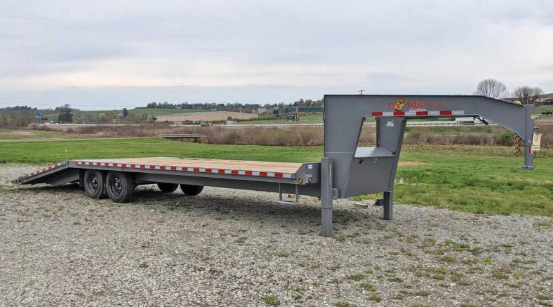NEW 2021 BWise 30' Deckover Gooseneck Trailer w/ 8' Hydraulic Dove Tail NEW 2021 BWise 30' Deckover Gooseneck Trailer w/ 8' Hydraulic Dove Tail