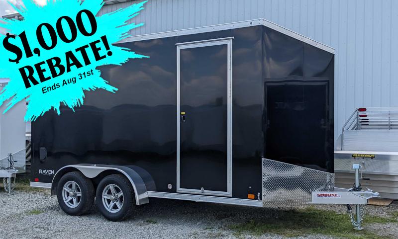 NEW 2023 ATC 7x14 Raven Limited V-Nose Cargo Trailer w/ Ramp Door (84" Inside) NEW 2023 ATC 7x14 Raven Limited V-Nose Cargo Trailer w/ Ramp Door (84" Inside)