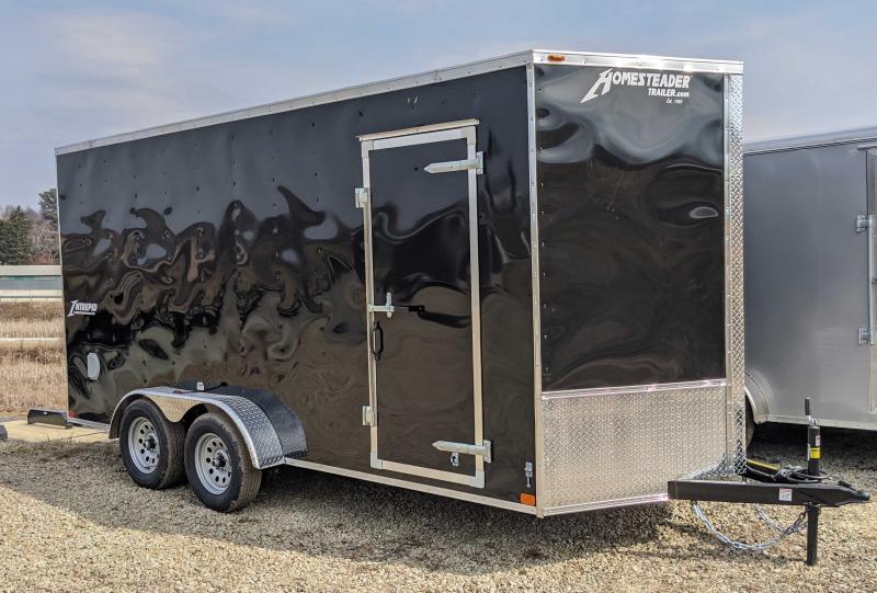 NEW 2023 Homesteader 7x16 Intrepid V-Nose Cargo Trailer w/ Ramp Door (6" Add'l Hgt) NEW 2023 Homesteader 7x16 Intrepid V-Nose Cargo Trailer w/ Ramp Door (6" Add'l Hgt)