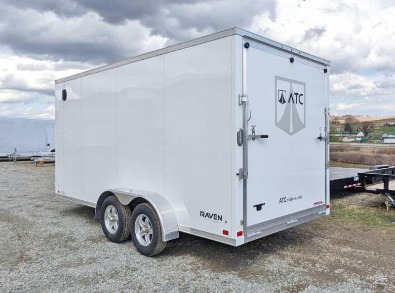 NEW 2022 ATC 7x16 Raven Limited V-Nose Cargo Trailer w/ Ramp Door (84" Inside) NEW 2022 ATC 7x16 Raven Limited V-Nose Cargo Trailer w/ Ramp Door (84" Inside)