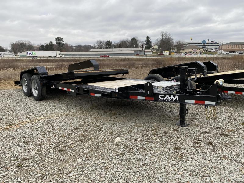 NEW 2022 CAM 20' (4 + 16) Lo Pro Extra Wide Split Tilt w/ Torsion Axles NEW 2022 CAM 20' (4 + 16) Lo Pro Extra Wide Split Tilt w/ Torsion Axles