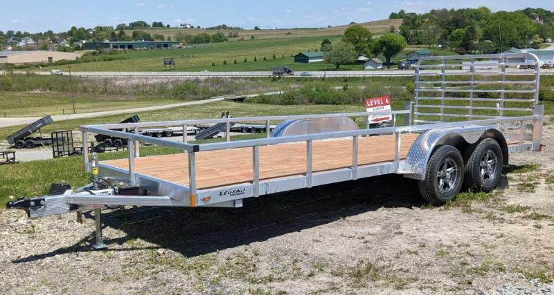 NEW 2022 Legend 7x18 Open Deluxe Aluminum Utility Trailer NEW 2022 Legend 7x18 Open Deluxe Aluminum Utility Trailer