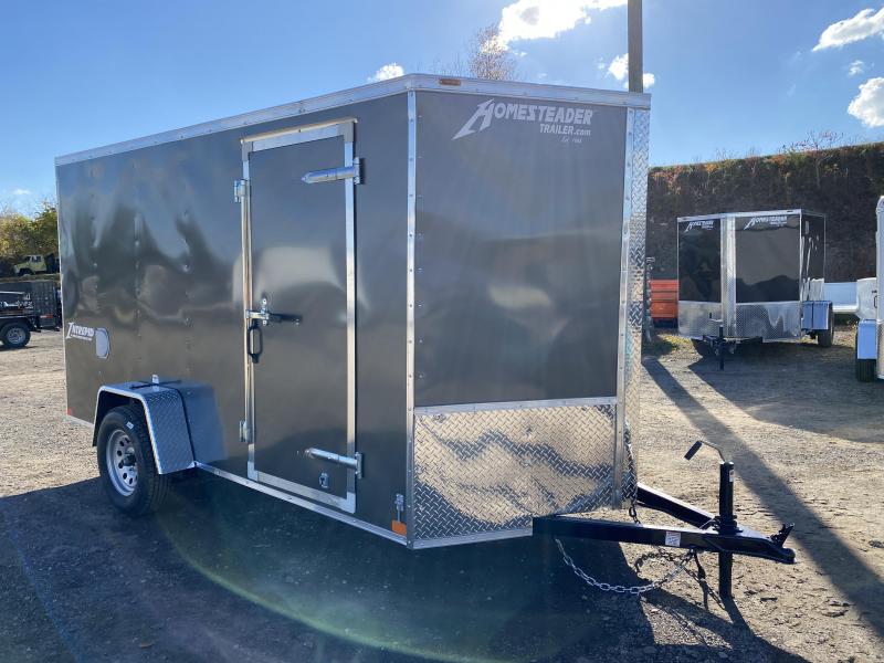 NEW 2021 Homesteader 6x12 Intrepid V-Nose Cargo Trailer w/ Ramp Door (Ramp Flip Out) NEW 2021 Homesteader 6x12 Intrepid V-Nose Cargo Trailer w/ Ramp Door (Ramp Flip Out)