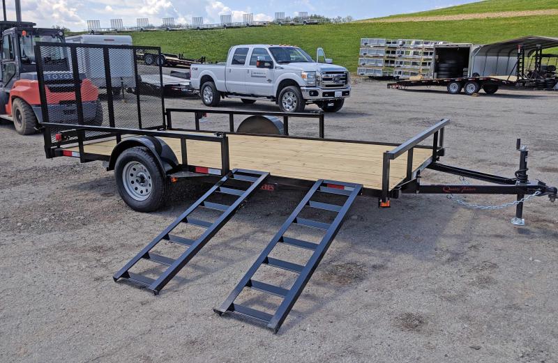 NEW 2021 Quality 7x14 PRO Utility Trailer w/ Spring Assist Gate, Tubular Top Rail & ATV Side Ramps NEW 2021 Quality 7x14 PRO Utility Trailer w/ Spring Assist Gate, Tubular Top Rail & ATV Side Ramps