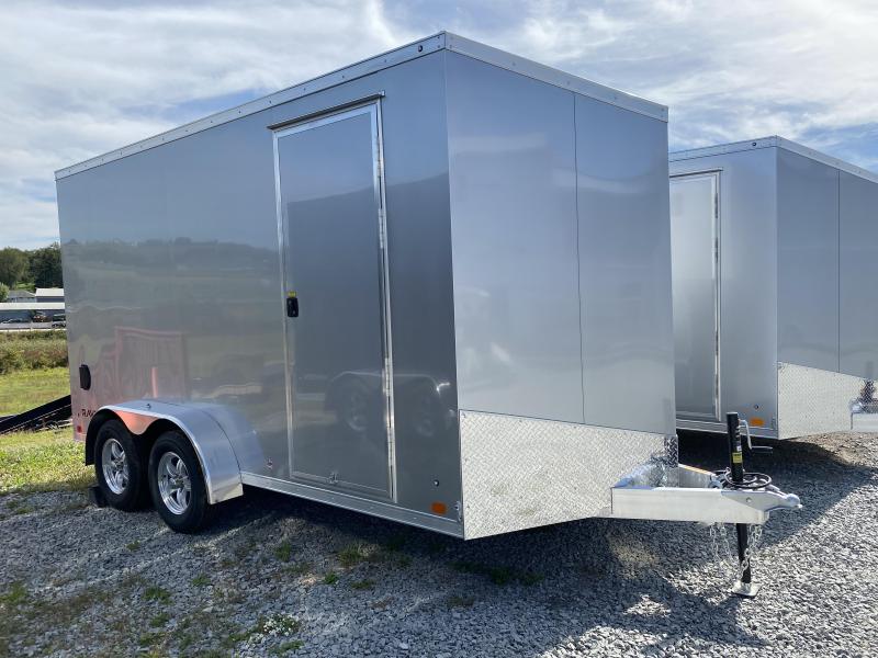 NEW 2022 ATC 7x16 RAVEN "LIMITED" w/ 2' Slant Wedge Nose Aluminum Cargo Trailer w/ Rear Ramp Door NEW 2022 ATC 7x16 RAVEN "LIMITED" w/ 2' Slant Wedge Nose Aluminum Cargo Trailer w/ Rear Ramp Door
