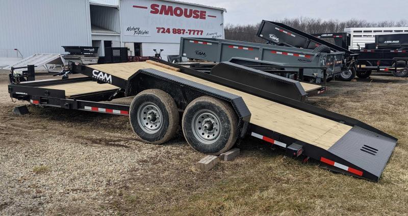NEW 2022 CAM 19' (4+15) Lo Pro Split Tilt Trailer w/ Pallet Fork Carrier NEW 2022 CAM 19' (4+15) Lo Pro Split Tilt Trailer w/ Pallet Fork Carrier
