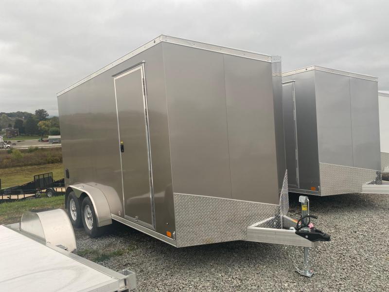 NEW 2022 ATC 7x14 RAVEN "LIMITED" w/ 2' Slant Wedge Nose Aluminum Cargo Trailer w/ Rear Ramp Door NEW 2022 ATC 7x14 RAVEN "LIMITED" w/ 2' Slant Wedge Nose Aluminum Cargo Trailer w/ Rear Ramp Door