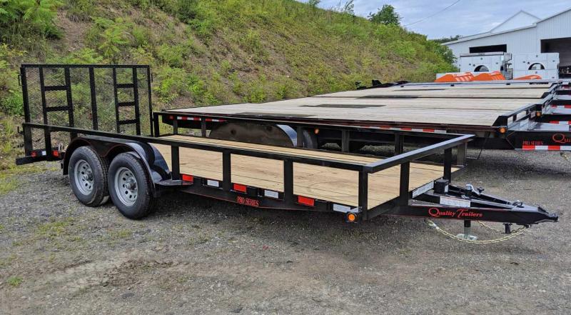 NEW 2021 Quality 7x20 HD PRO Utility Trailer w/ Spring Assist Gate & Tubular Top Rail NEW 2021 Quality 7x20 HD PRO Utility Trailer w/ Spring Assist Gate & Tubular Top Rail