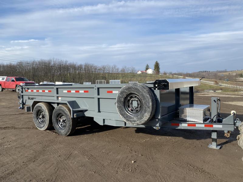 NEW 2021 CAM 6'9" x 16' HD "BEAST" Lo Pro Equipment Dump Trailer NEW 2021 CAM 6'9" x 16' HD "BEAST" Lo Pro Equipment Dump Trailer