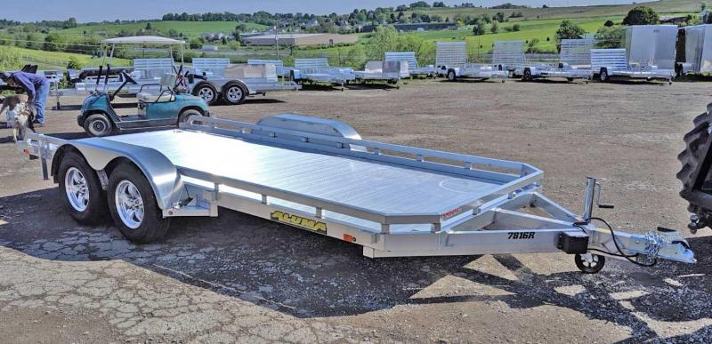 NEW 2021 Aluma 6'6" x 16' Tandem Utility Trailer w/ Dove Tail & Pull Out Ramps NEW 2021 Aluma 6'6" x 16' Tandem Utility Trailer w/ Dove Tail & Pull Out Ramps
