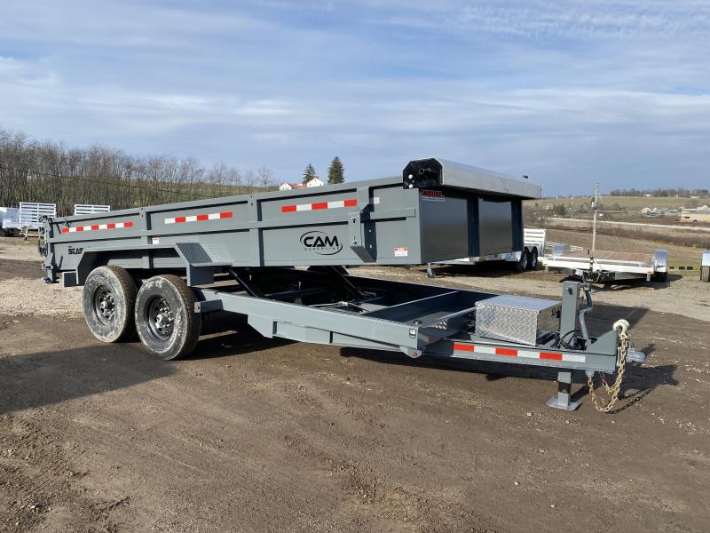NEW 2021 CAM 6'9" x 16' HD "BEAST" Lo Pro Equipment Dump Trailer NEW 2021 CAM 6'9" x 16' HD "BEAST" Lo Pro Equipment Dump Trailer
