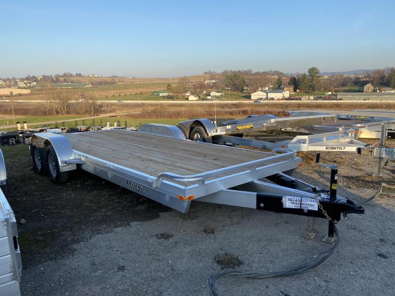 NEW 2021 Legend 20' Aluminum Open Car Hauler w/ Underbody Ramps NEW 2021 Legend 20' Aluminum Open Car Hauler w/ Underbody Ramps