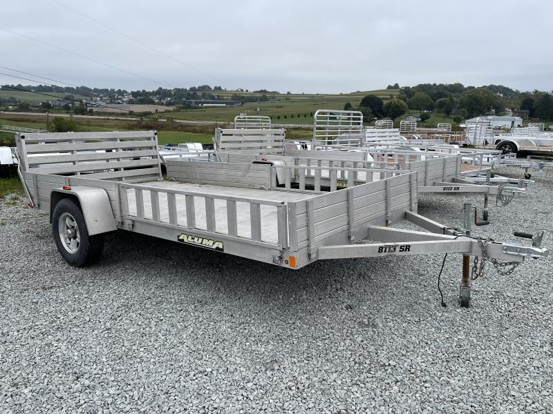 USED 2018 Aluma 6"7' x 13' HD Utility Trailer w/ Side Ramps & Bi-Fold Tailgate USED 2018 Aluma 6"7' x 13' HD Utility Trailer w/ Side Ramps & Bi-Fold Tailgate