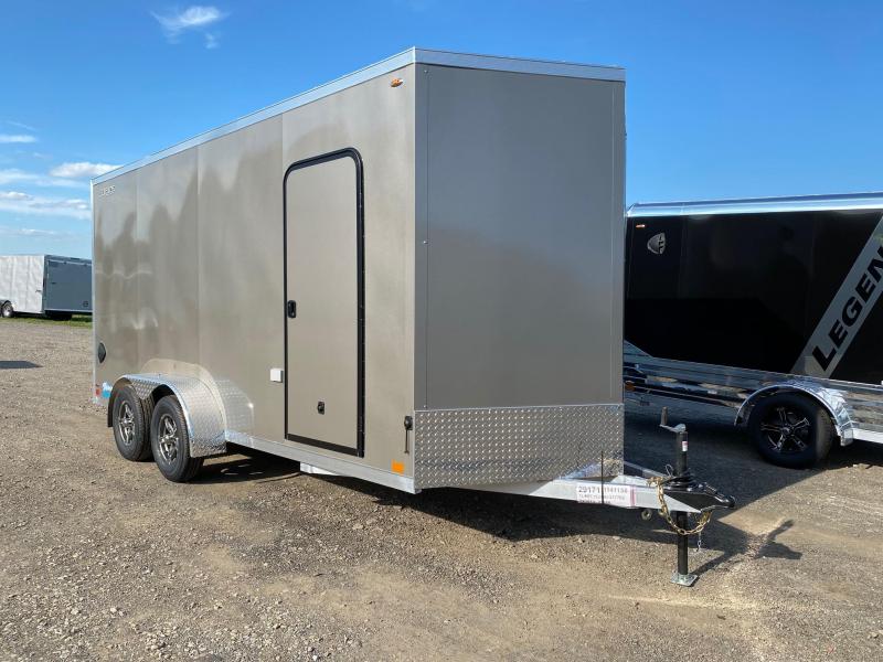NEW 2021 Legend 7x16 + 2' V-Nose Thunder ALUMINUM Cargo Trailer w/ Rear Ramp Door-EXTENDED HGHT NEW 2021 Legend 7x16 + 2' V-Nose Thunder ALUMINUM Cargo Trailer w/ Rear Ramp Door-EXTENDED HGHT