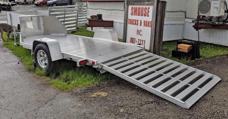 NEW 2021 Aluma 11' (1 Place) Trike Trailer w/ Pull Out Ramp Rock Guard & Storage Box NEW 2021 Aluma 11' (1 Place) Trike Trailer w/ Pull Out Ramp Rock Guard & Storage Box