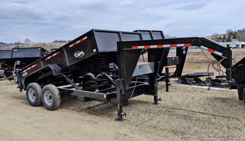 NEW 2023 CAM Superline 6'8" x 14' HD Lo Pro Gooseneck Equipment Dump NEW 2023 CAM Superline 6'8" x 14' HD Lo Pro Gooseneck Equipment Dump