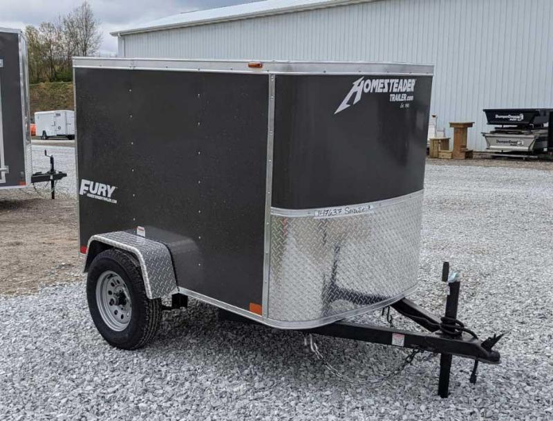 NEW 2021 Homesteader 4x6 Fury Cargo Trailer w/ Single Rear Barn Door NEW 2021 Homesteader 4x6 Fury Cargo Trailer w/ Single Rear Barn Door