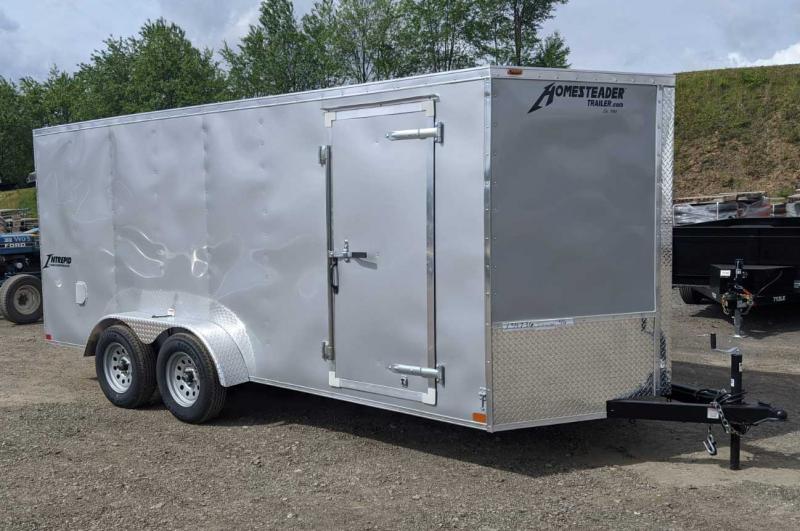 NEW 2022 Homesteader 7x16 Intrepid V-Nose Cargo Trailer w/ Ramp Door NEW 2022 Homesteader 7x16 Intrepid V-Nose Cargo Trailer w/ Ramp Door