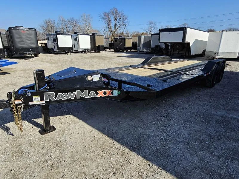 2025 RawMaxx GTX Tilt (21032) 24'X83" JET BLACK GTX24BP16K Tilt Trailer
