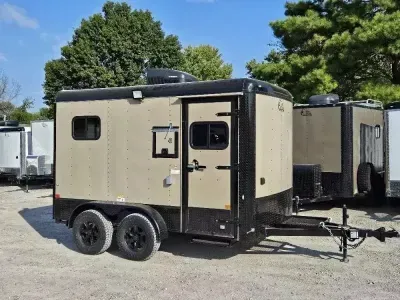 2025 Cargo Craft XP-7122 (70211) 7'x12' Fiber Splicing Trailer TAN, HYB, ST, WIN, ALM, TNG