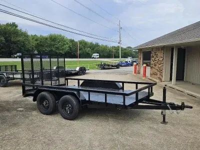 2026 Texoma Trailers 12'x82" Steel Deck Single Axle Utility Trailer, 3.5K GVWR