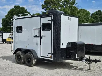 2026 Cargo Craft XP-7122 7'x12' Fiber Splicing Trailer, 1/2 Cabinets