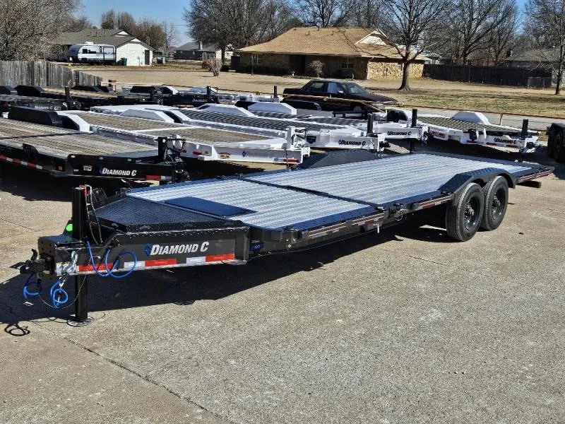 2026 Diamond C Trailers HXD 210 Max Width Tilt Trailer (04823) 24' x 102", Carbon Metallic Gray