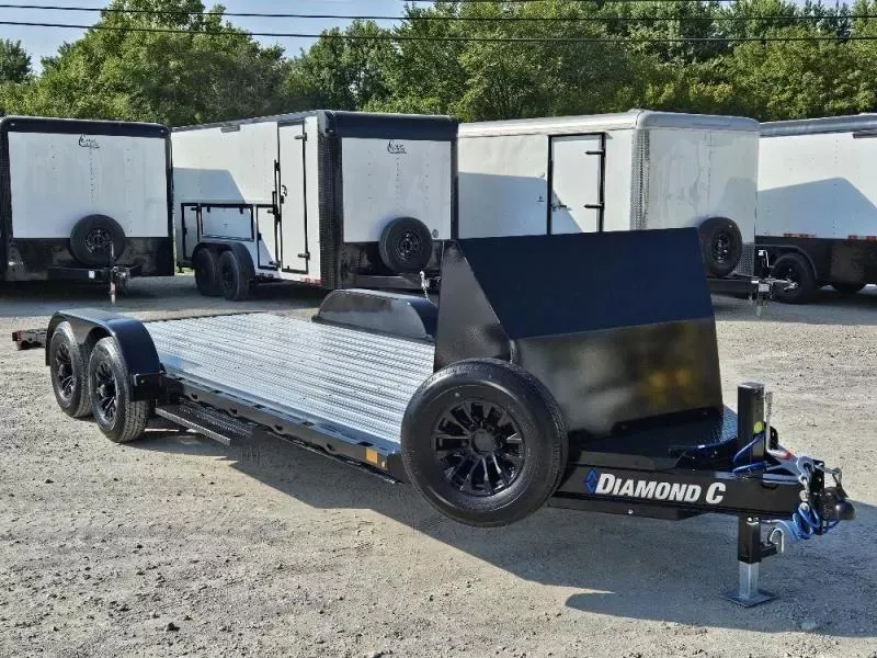 2026 Diamond C Trailers GTF206, 20'x82" (04925) 12K GVWR, 2' Dovetail, Aluminum Deck, Car / Racin