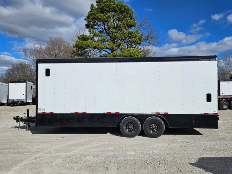 2025 Cargo Craft XP-85222 (70496) 8.5x22 Cargo 7K Axle, E-Track, White, / Enclosed HD WORK Trailer