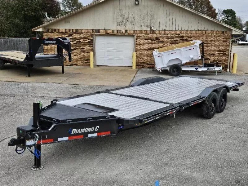 2026 Diamond C Trailers HXD 210 Max Width Pro Tilt Trailer (10858) 24' x 102", Onyx Black