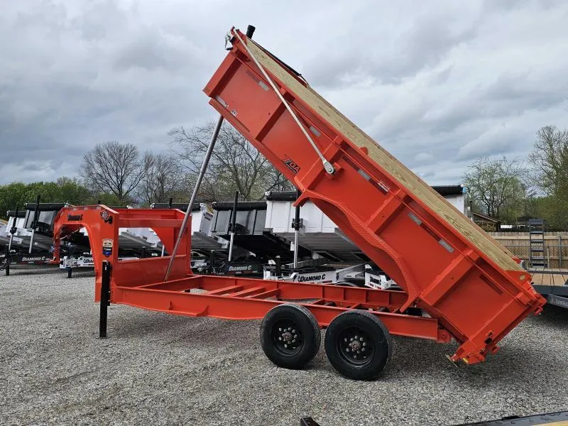2025 Diamond C Trailers (99349) LPT-210 PaceSetter Dump Trailer CONSTRUCTION ORANGE