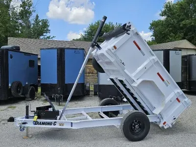 2026 Diamond C Trailers GST-106  8'x60" Telescopic Dump Trailer