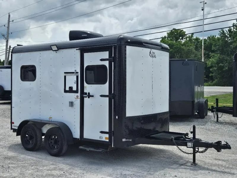2025 Cargo Craft Cargo Craft XP-7122 7'X12' Fiber Splicing Trailer Storm Trooper with Cabinets