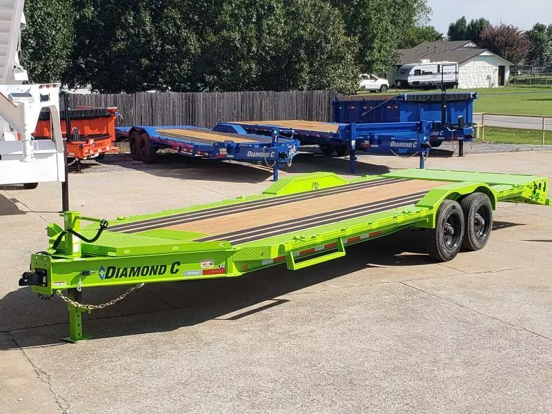 2024 Diamond C Trailers LPX-210 24'X82" Heavy Hauler Heavy Duty Equipment Trailer Lime Green