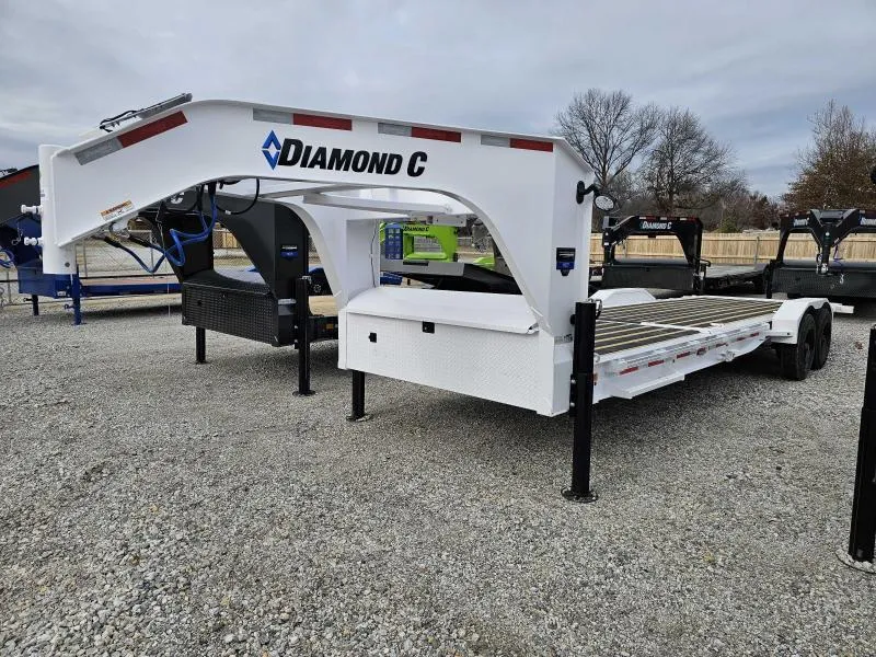 2025 Diamond C Trailers HDT-210 26'x82" Tilt Equipment Trailer, 8' Stationary Deck