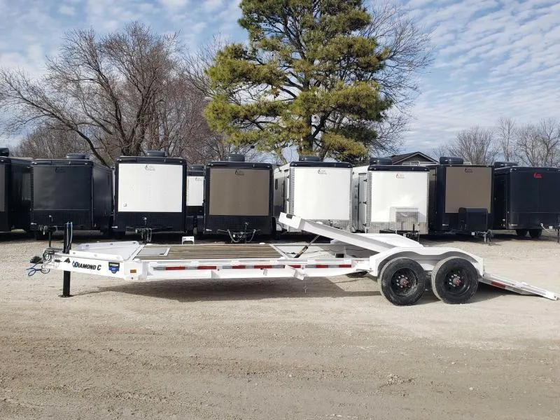 2026 Diamond C Trailers HDT-210 (11424) Pro-Tilt Equipment Trailer, 24x82, 8' Stationary/16' Tilt