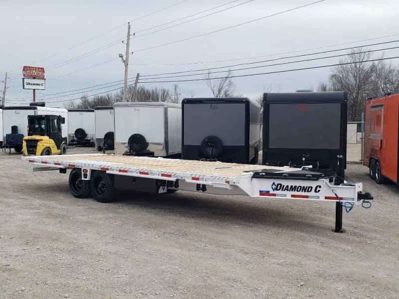 2025 Diamond C Trailers DET-210 (96421) Tilt with Stationary HD Deck-Over Equipment Trailer