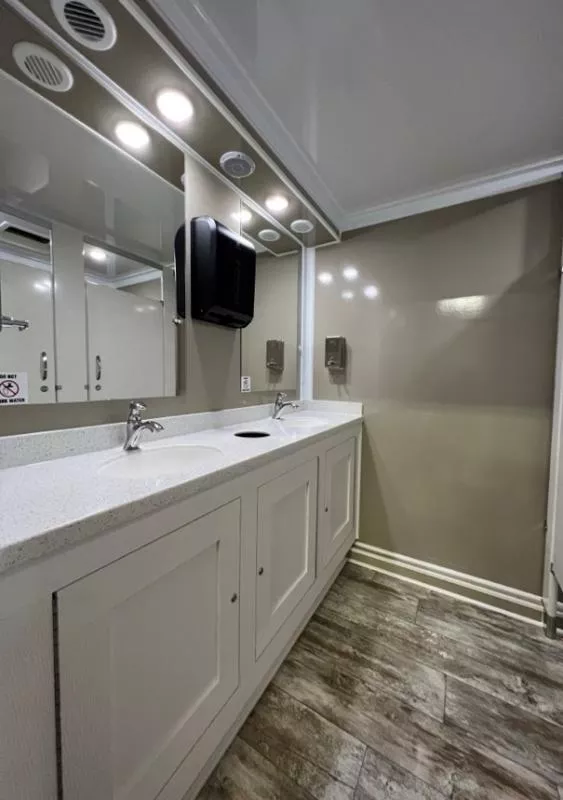 2026  4 station- 20' restroom trailer with 720 gallon waste tank Restroom / Shower Trailer