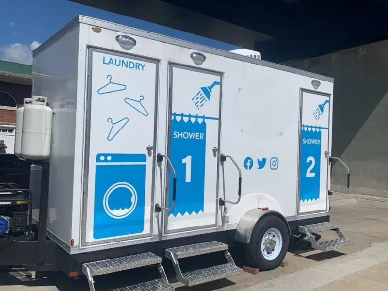 2022  2022 16' Combination Restroom/ Shower/ Laundry Trailer with 600 Gallon Waste Tank 												 Restroom / Shower Trailer