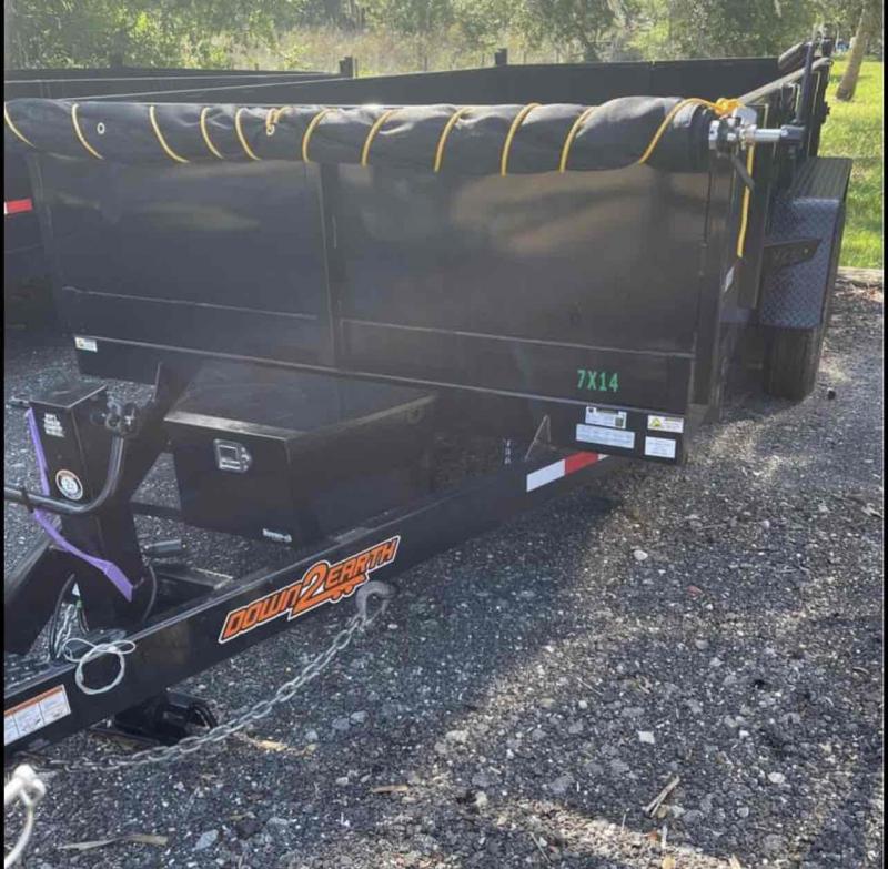 2022 Down 2 Earth 7X14 w2' sides TANDEM AXLE 14K Dump Trailers 
